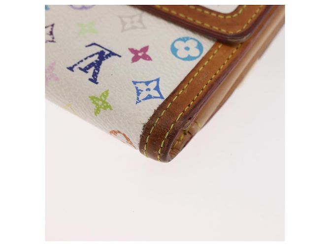 LOUIS VUITTON Portafoglio per Banconote e Carte di Credito Multicolor M92983 Auth hk3761 Bianco - vista 16