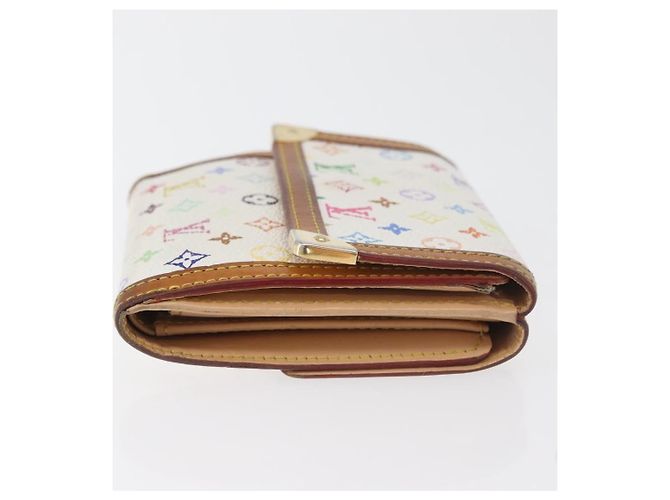 LOUIS VUITTON Portafoglio per Banconote e Carte di Credito Multicolor M92983 Auth hk3761 Bianco - vista 3