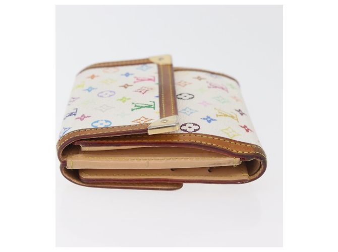 LOUIS VUITTON Portafoglio per Banconote e Carte di Credito Multicolor M92983 Auth hk3761 Bianco - vista 4