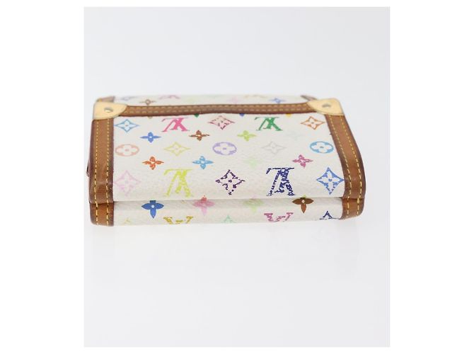 LOUIS VUITTON Portafoglio per Banconote e Carte di Credito Multicolor M92983 Auth hk3761 Bianco - vista 5