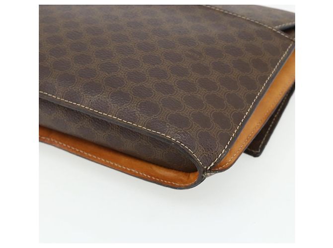 Céline CELINE Borsa a Spalla Macadam Canvas Medallion PVC Pelle Marrone Oro Auth ep14618 D'oro - vista 15