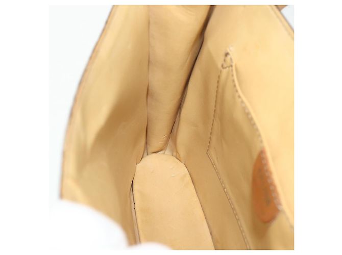 Céline CELINE Borsa a Spalla Macadam Canvas Medallion PVC Pelle Marrone Oro Auth ep14618 D'oro - vista 19