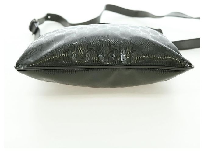 Borsa a tracolla GUCCI GG Implementation PVC Silver Khaki 201538 Auth am11587V Argento Cachi - vista 10