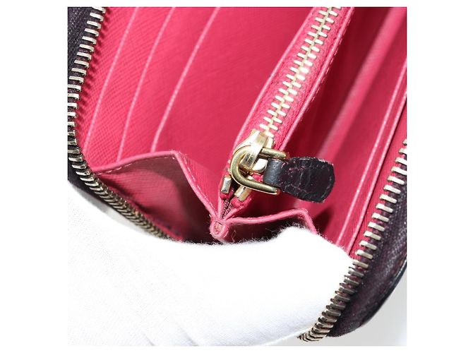 Saffiano Cartera larga PRADA de piel Safiano Negro Oro Auth bs35081 Dorado - vista 20