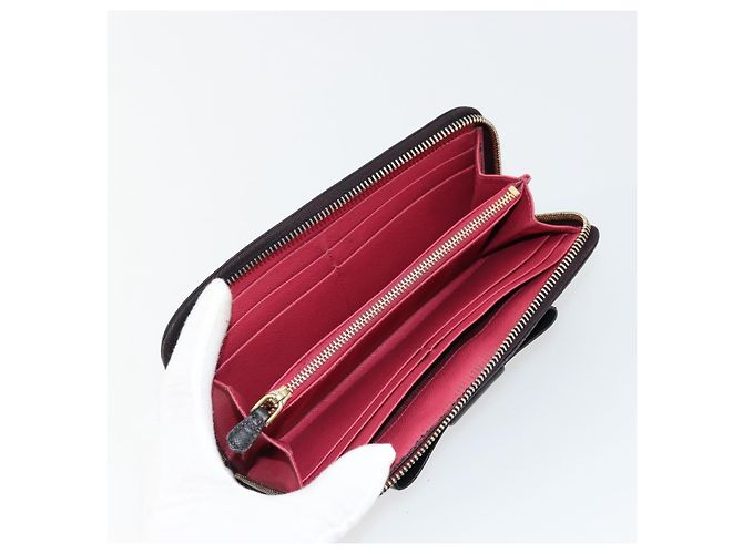 Saffiano Cartera larga PRADA de piel Safiano Negro Oro Auth bs35081 Dorado - vista 9