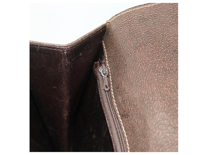 Borsa a tracolla GUCCI Web Sherry Line in pelle marrone oro rosso Auth 180133 D'oro - vista 21