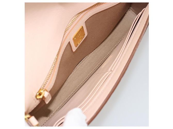 Borsa a Spalla MCM Vicetos Logogram Chain in Pelle Marrone Oro Auth mr2451V D'oro - vista 17