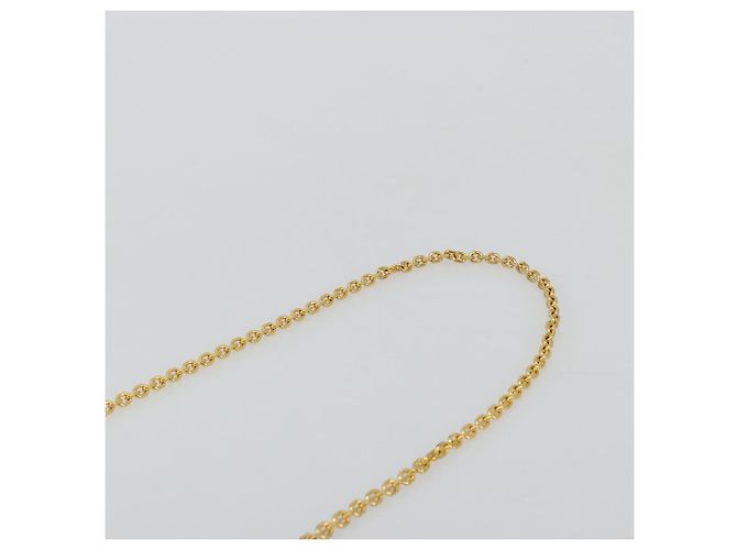 Borsa a Spalla MCM Vicetos Logogram Chain in Pelle Marrone Oro Auth mr2451V D'oro - vista 8