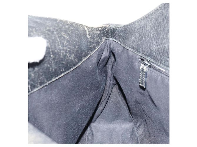 Borsa GUCCI GG Canvas Nera Argento 132260 Auth 179267A Nero - vista 19