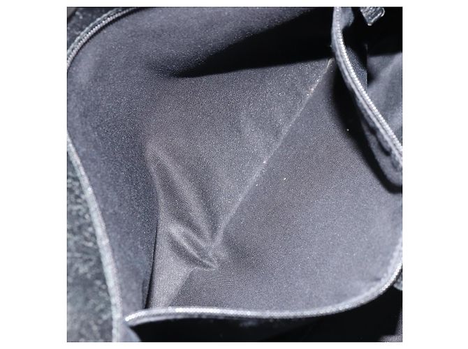 Borsa GUCCI GG Canvas Nera Argento 132260 Auth 179267A Nero - vista 21