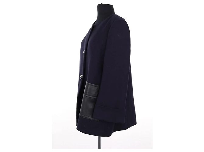 Claudie Pierlot Abrigo azul marino - vista 3
