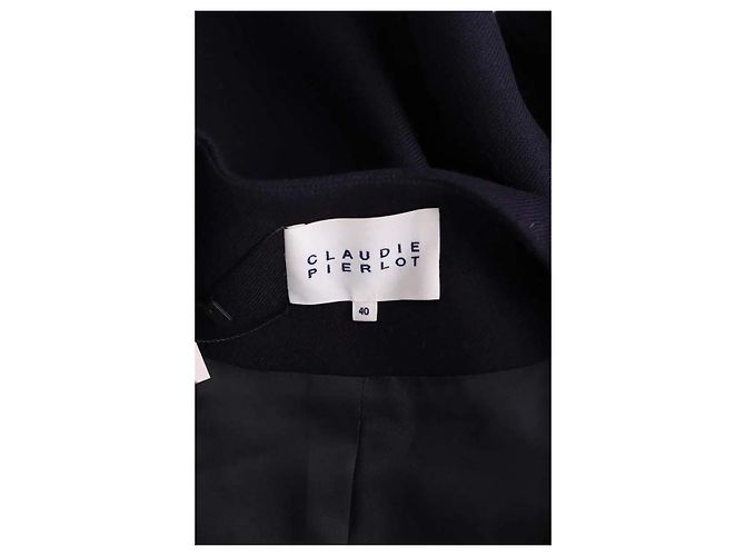 Claudie Pierlot Abrigo azul marino - vista 5