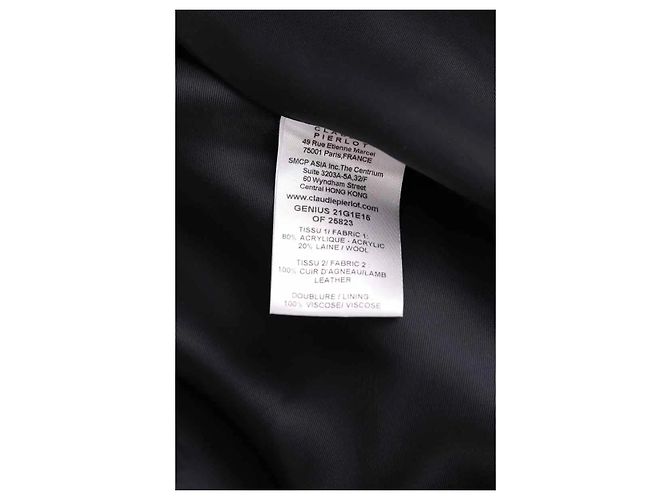 Claudie Pierlot Abrigo azul marino - vista 6