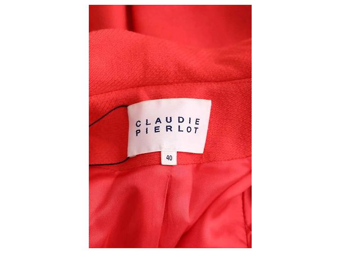 Claudie Pierlot Abrigo rojo Roja - vista 5