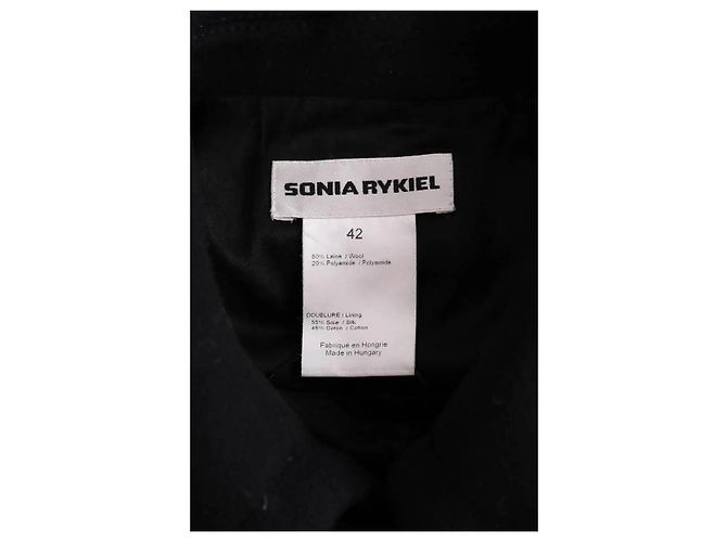 Sonia Rykiel Abrigo negro - vista 5