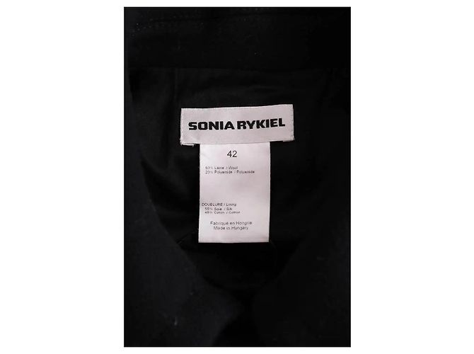 Sonia Rykiel Abrigo negro - vista 6