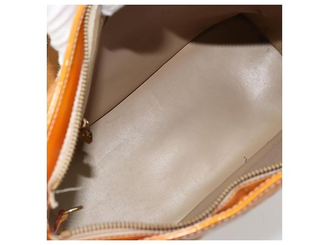 LOUIS VUITTON Borsa Monogram Vernis Houston Beige M91004 LV Auth 179150 - vista 11