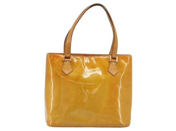 LOUIS VUITTON Borsa Monogram Vernis Houston Beige M91004 LV Auth 179150 - vista 13