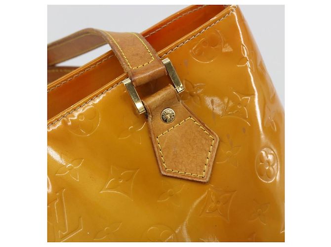 LOUIS VUITTON Borsa Monogram Vernis Houston Beige M91004 LV Auth 179150 - vista 18