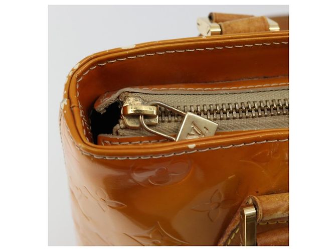 LOUIS VUITTON Borsa Monogram Vernis Houston Beige M91004 LV Auth 179150 - vista 19