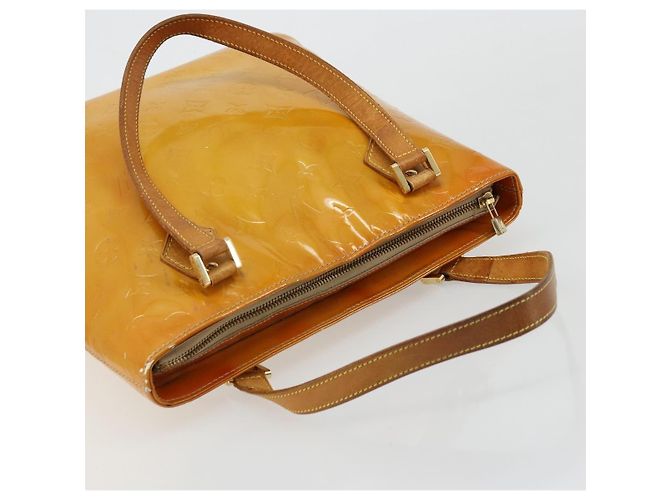 LOUIS VUITTON Borsa Monogram Vernis Houston Beige M91004 LV Auth 179150 - vista 6