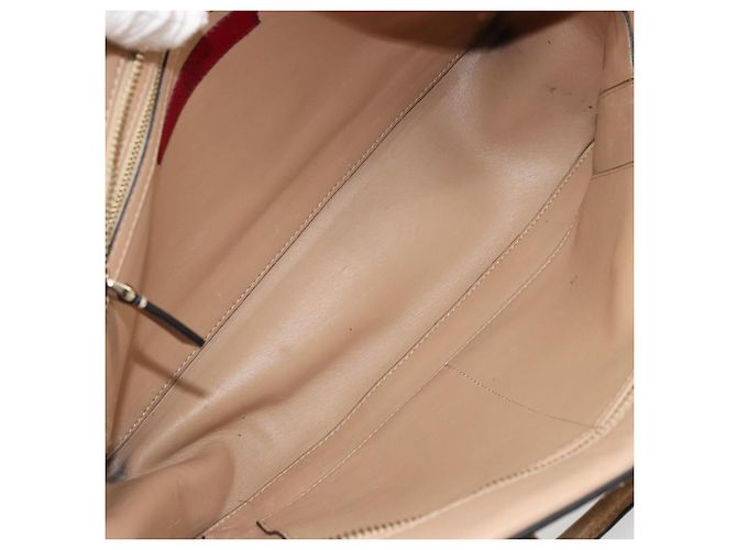Borsa a mano VALENTINO in pelle 2way Beige Oro Auth hk3733A D'oro - vista 11