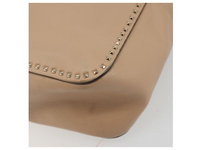 Borsa a mano VALENTINO in pelle 2way Beige Oro Auth hk3733A D'oro - vista 15