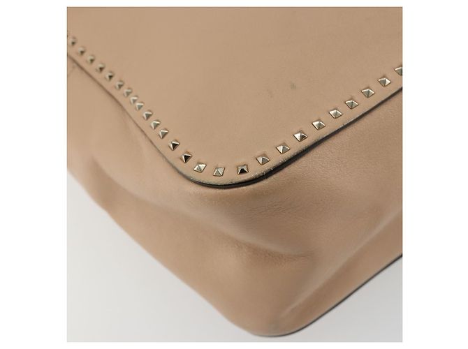 Borsa a mano VALENTINO in pelle 2way Beige Oro Auth hk3733A D'oro - vista 16
