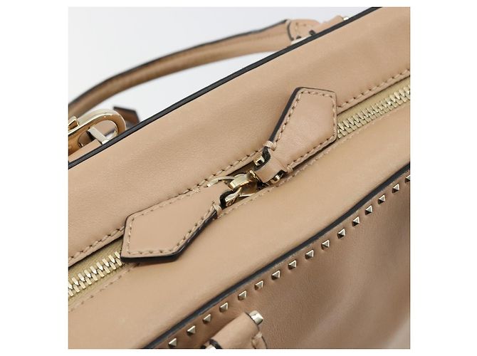 Borsa a mano VALENTINO in pelle 2way Beige Oro Auth hk3733A D'oro - vista 20