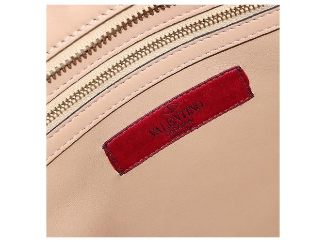 Borsa a mano VALENTINO in pelle 2way Beige Oro Auth hk3733A D'oro - vista 21