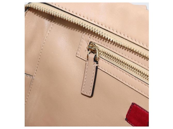 Borsa a mano VALENTINO in pelle 2way Beige Oro Auth hk3733A D'oro - vista 24