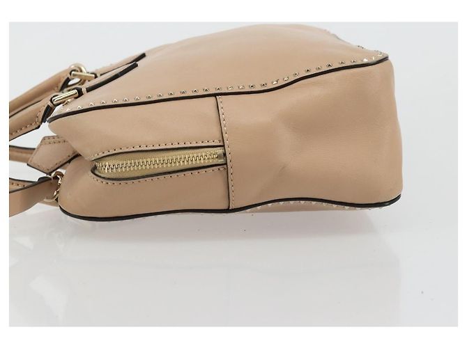 Borsa a mano VALENTINO in pelle 2way Beige Oro Auth hk3733A D'oro - vista 4