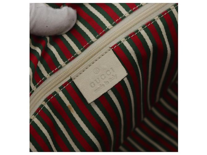 Bolso Tote GUCCI GG Canvas Beige Oro 169971 Auth BA12582 Dorado - vista 18