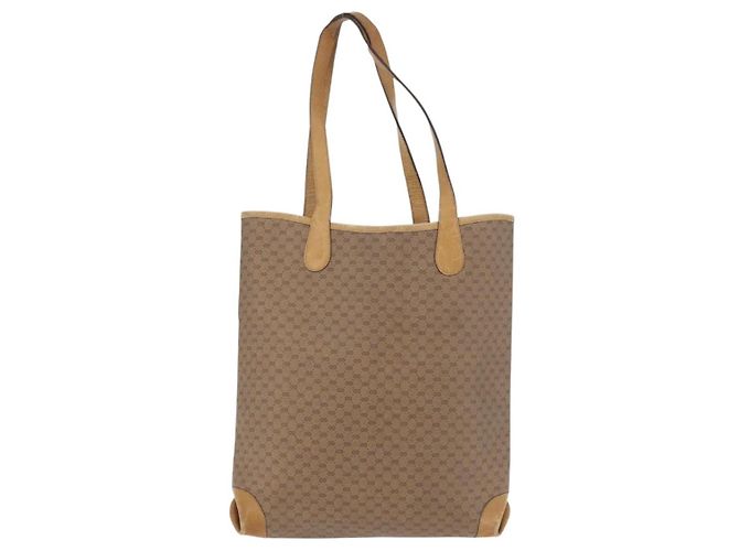 Sac GUCCI Micro GG Supreme Web Sherry Line PVC Beige 904 002 0131 Auth 179395 Doré - vue 2