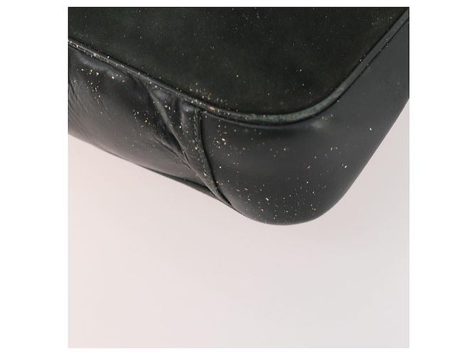 Borsa a Spalla GUCCI Bamboo Suede 2way Nero Oro 001 1705 1638 Auth 177216 D'oro - vista 17