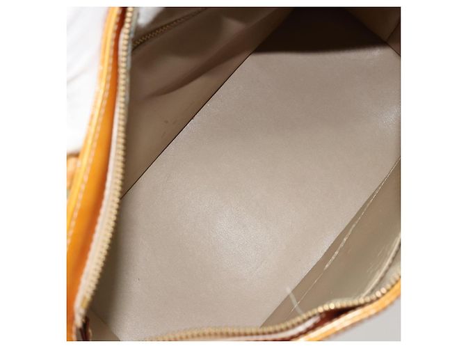 LOUIS VUITTON Borsa a mano Monogram Vernis Houston Beige M91004 LV Auth 179151 - vista 11