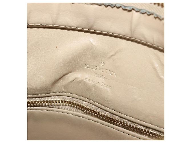 LOUIS VUITTON Borsa a mano Monogram Vernis Houston Beige M91004 LV Auth 179151 - vista 19
