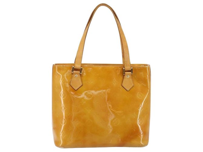 LOUIS VUITTON Borsa a mano Monogram Vernis Houston Beige M91004 LV Auth 179151 - vista 2