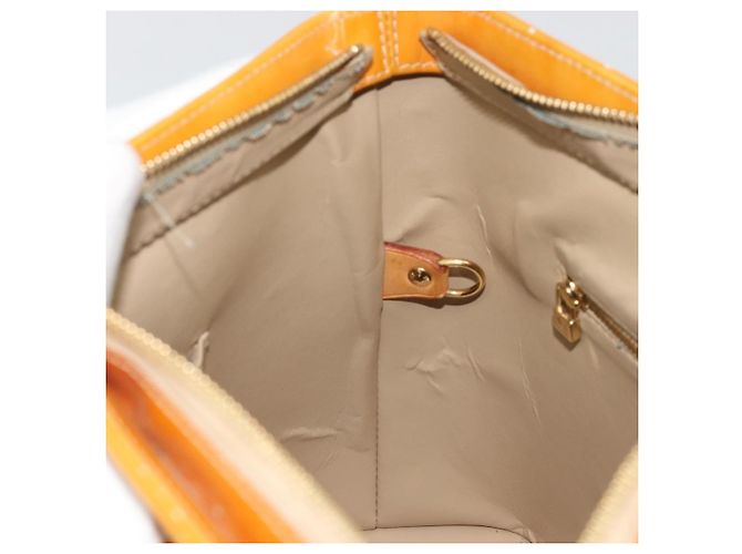 LOUIS VUITTON Borsa a mano Monogram Vernis Houston Beige M91004 LV Auth 179151 - vista 21
