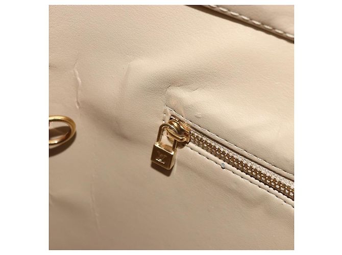 LOUIS VUITTON Borsa a mano Monogram Vernis Houston Beige M91004 LV Auth 179151 - vista 22