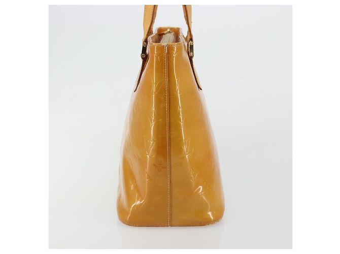LOUIS VUITTON Borsa a mano Monogram Vernis Houston Beige M91004 LV Auth 179151 - vista 4