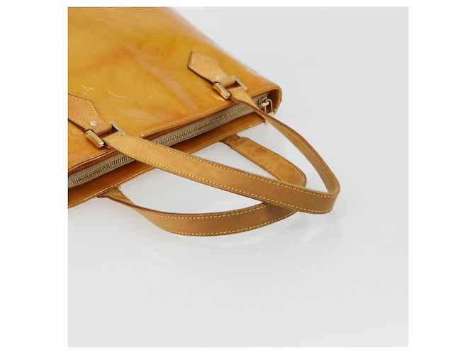 LOUIS VUITTON Borsa a mano Monogram Vernis Houston Beige M91004 LV Auth 179151 - vista 7