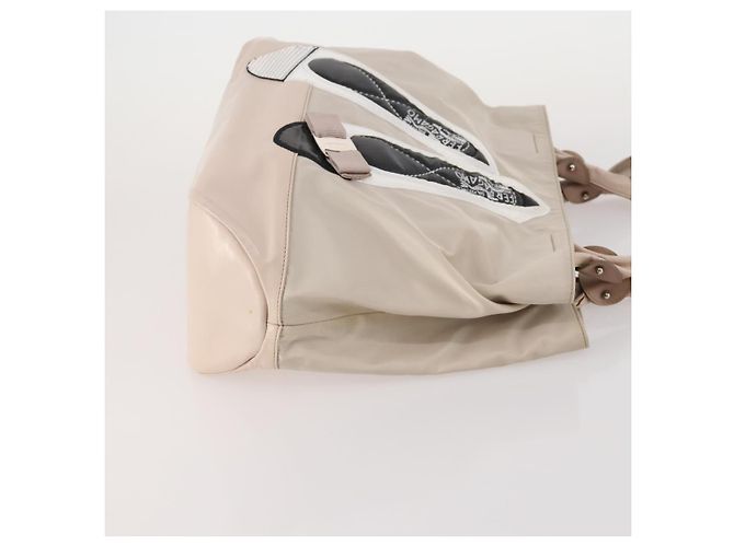 Borsa a Spalla Salvatore Ferragamo Nylon 2 Set Rosa Marrone Scuro Auth bs34893 - vista 12