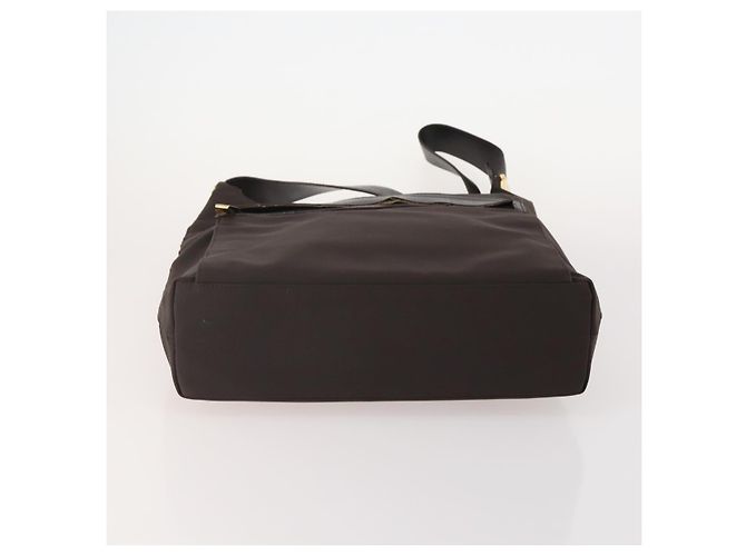 Borsa a Spalla Salvatore Ferragamo Nylon 2 Set Rosa Marrone Scuro Auth bs34893 - vista 7