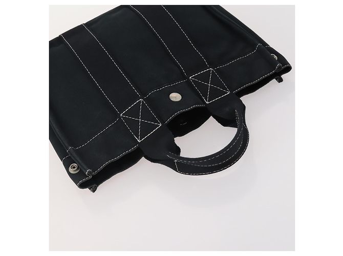 Hermès HERMES Fourre Tout Tote Bag Canvas 5 Set Navy Black Khaki Auth fm5354 Nero Cachi Blu navy - vista 14