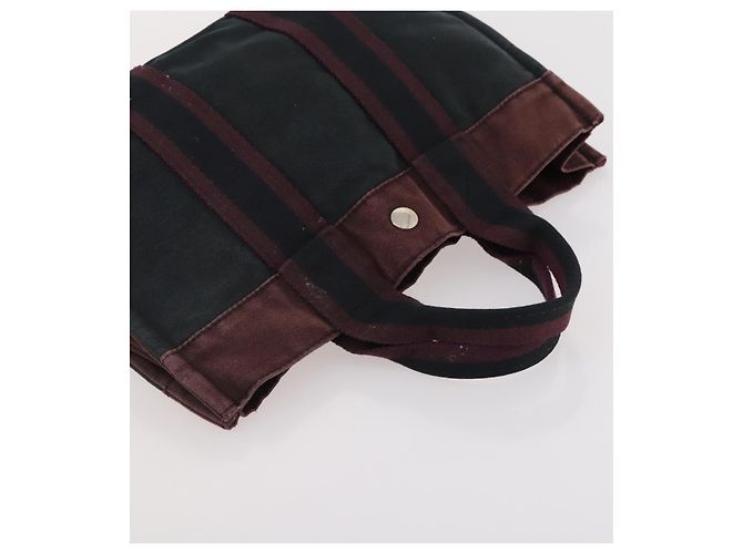 Hermès HERMES Fourre Tout Tote Bag Canvas 5 Set Navy Black Khaki Auth fm5354 Nero Cachi Blu navy - vista 24