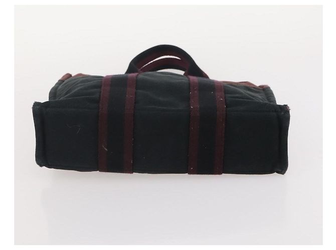Hermès HERMES Fourre Tout Tote Bag Canvas 5 Set Navy Black Khaki Auth fm5354 Nero Cachi Blu navy - vista 25