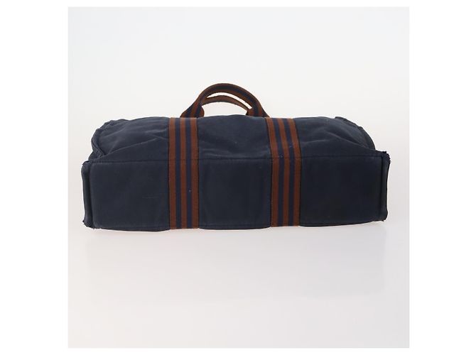 Hermès HERMES Fourre Tout Tote Bag Canvas 5 Set Navy Black Khaki Auth fm5354 Nero Cachi Blu navy - vista 5