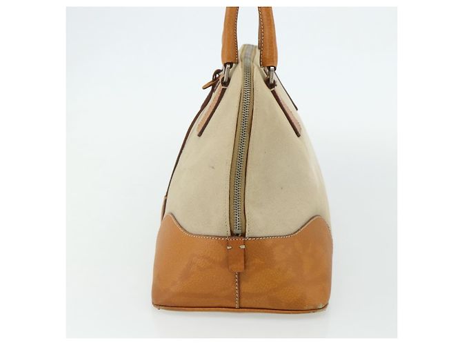 Borsa PRADA in tela beige argento Auth 180028 - vista 3