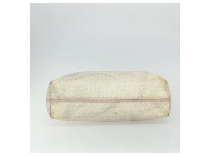 BOTTEGA VENETA Borsa Tote Intretti in Nylon Beige Auth ka4351 - vista 5